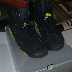 Jordan  Neon Green High-Top Sneakers